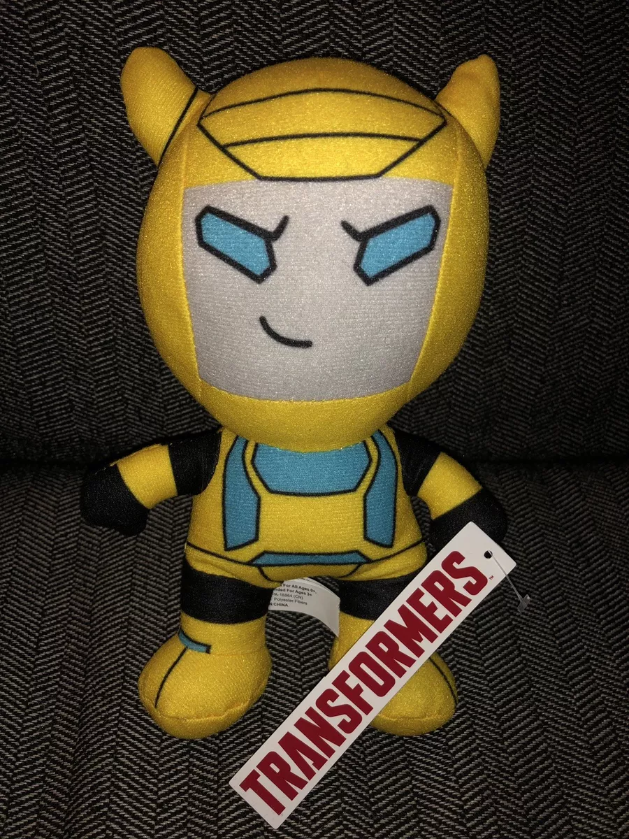 8 TRANSFORMERS BUMBLE BEE PLUSH TOY FACTORY HASBRO YELLOW ROBOT
