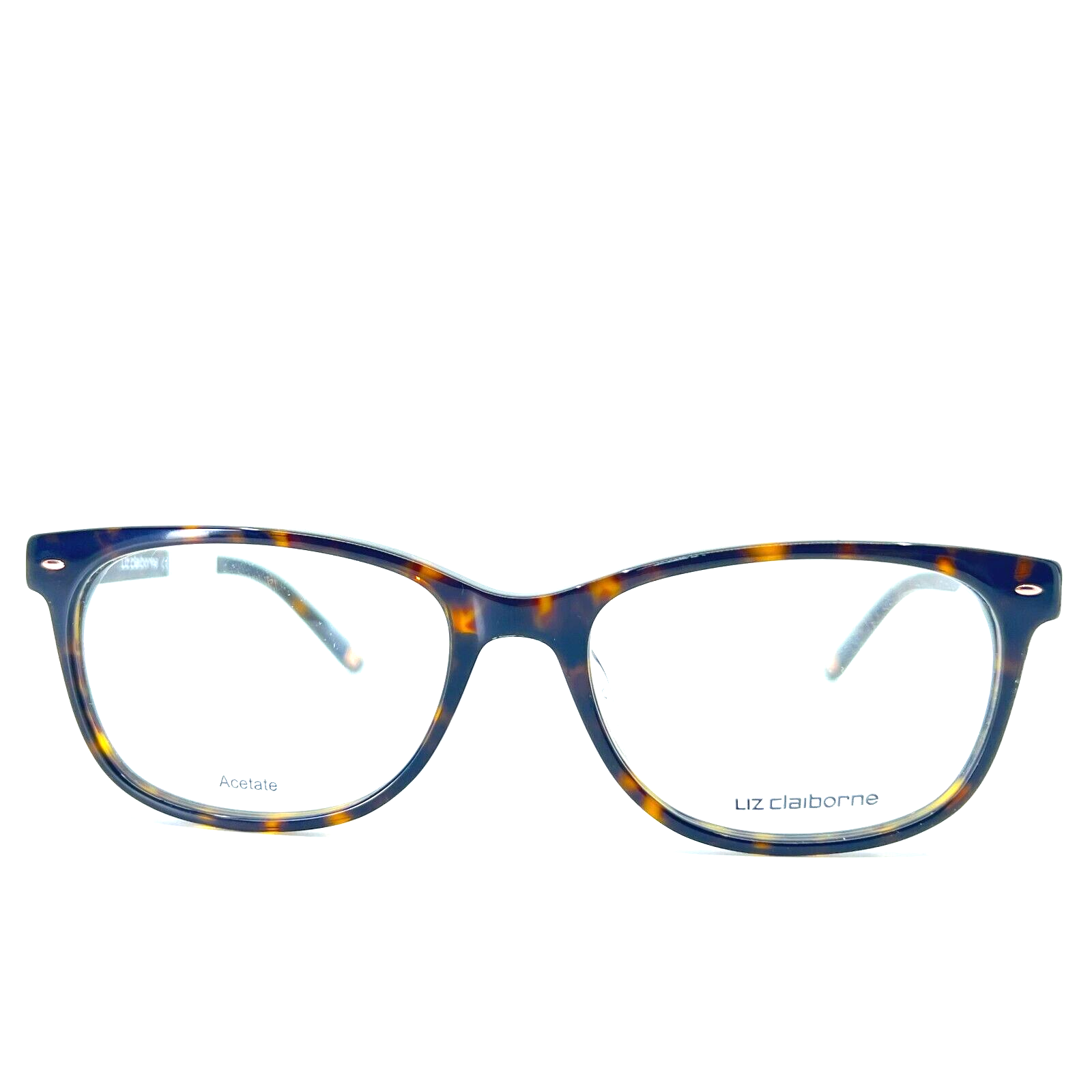 Liz Claiborne Eyeglasses L607/N 086 Tortoise Rectangular Frames 53[]17