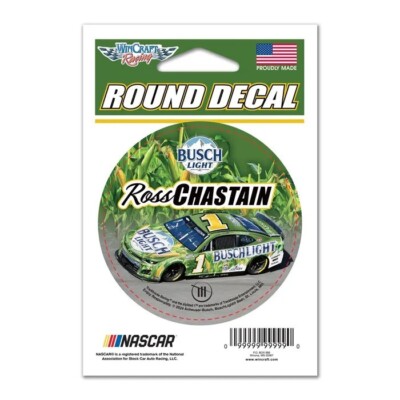Ross Chastain Trackhouse Racing Round Vinyl Decal 3'' x 3''