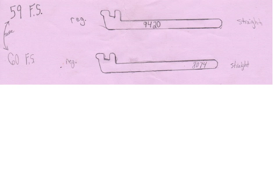 Buick Electra Invicta 1959 1960 LeSabre maletero bloqueo eje varilla conector 59 60 Foto 4 de 4