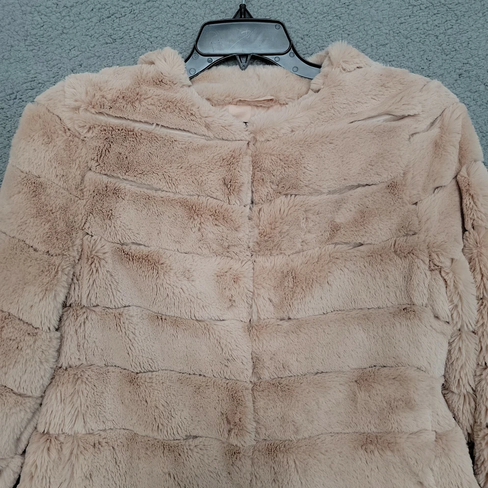 Chaqueta Marc New York Mujer Talla M Beige Imitación Piel NUEVA Forrada Gancho Cierre Diseño Foto 2 de 4