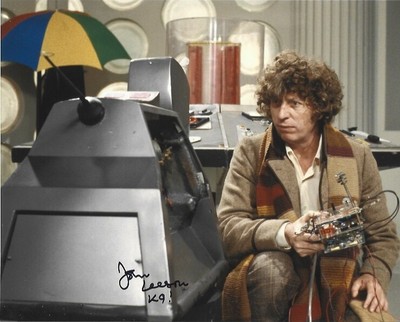 John Leeson persönlich signiertes 10'' x 8'' Foto - K9 - Doctor Who #3