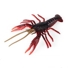 Figuras de animales marinos de cangrejo de río (rojo) juguete plástico pequeño animal marino estatuilla juguetes