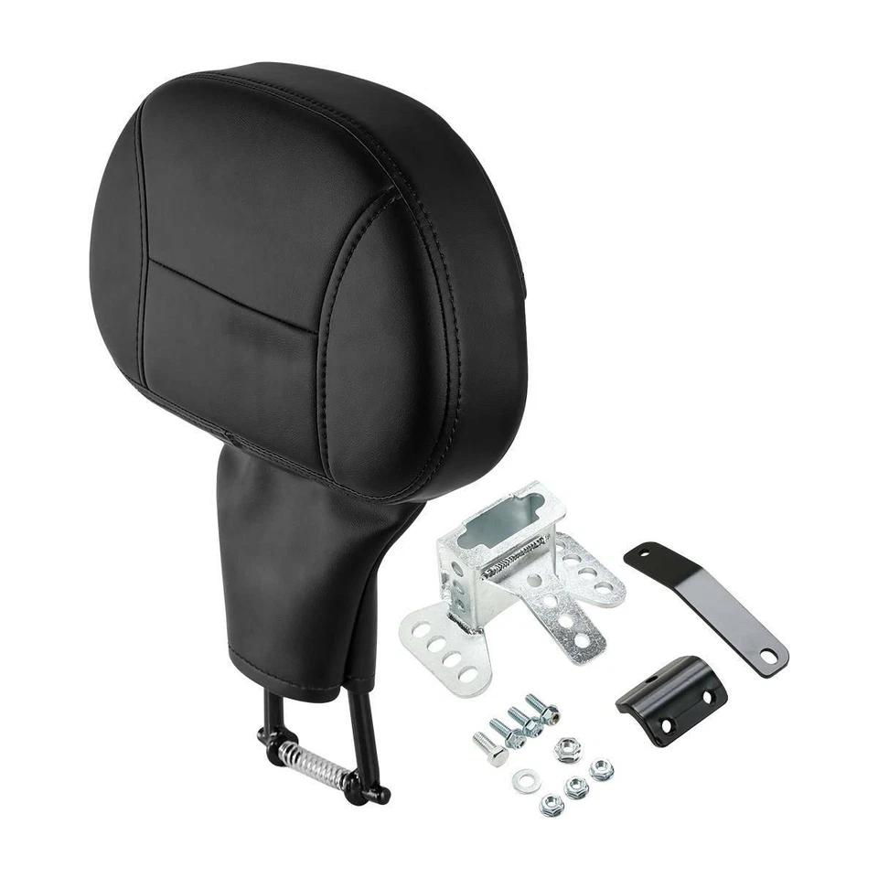 Almohadilla de respaldo negra para Harley Touring Street Glide Trike 1988-2023 EE. UU. Foto 2 de 4