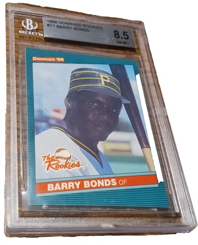 BARRY BONDS 1987 Fleer Glossy BGS 8.5 Rookie Card (GIANTS FHOF RC
