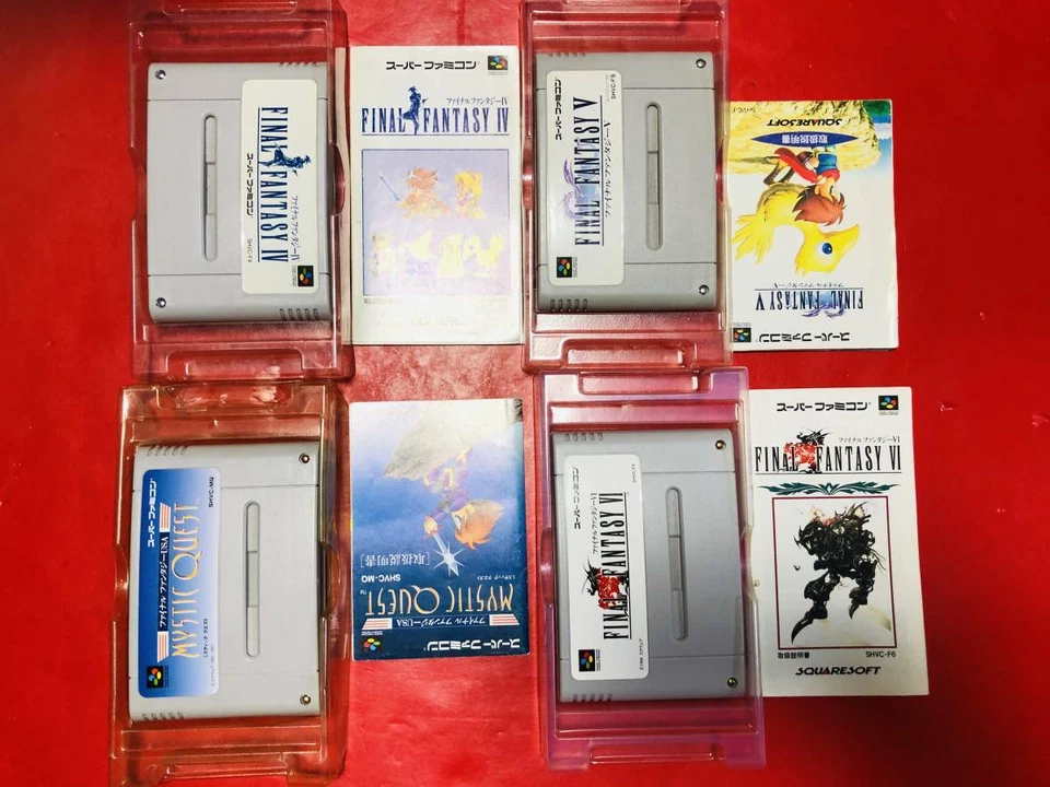 Final Fantasy IV V VI USA Super Famicom SFC Nintendo Japan w/s Box Manual F/S - Image 3 of 4