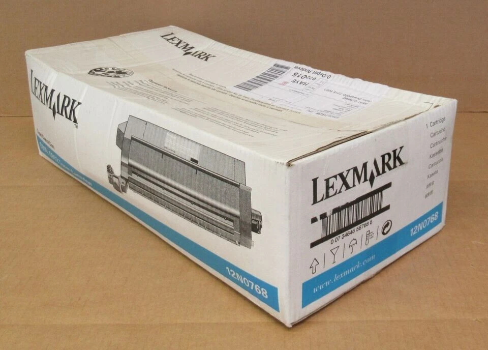 New Lexmark 12N0768 Cyan Laser Print Toner Cartridge for Lexmark C910 C912 - Image 2 of 4