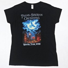 TRANS-SIBERIAN ORCHESTRA Winter Tour 2019 T-Shirt Moon Bird Babydoll Tee Sz XXL