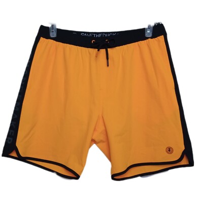 Save the Duck Swim Trunks Bright Orange Men's Various Sizes NEW