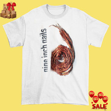 New NINE INCH NAILS White shirt one Sides S-234XL Gift family shirt B2383