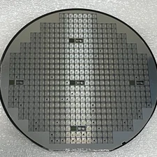 Vintage 5 Inch Silicon Wafer, Mfg By iMP For DTC, Date And Chip Unknown