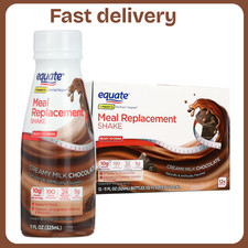 Equate Meal Replacement Shake, Creamy Milk Chocolate, 11 fl oz, 12 Ct