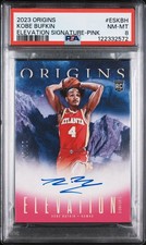 2023 PANINI ORIGINS ELEVATION SIGNATURES PINK #ESKBH KOBE BUFKIN 10/25 PSA 8