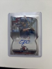 C J KAYFUS - 2023 AUTOGRAPH Bowman Draft Chrome 1st Prospect AUTO - GUARDIANS