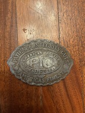 VTG Brass P.I.G Patience Integrity Guts Americas Finest 8