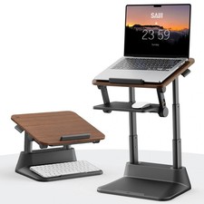 Laptop Stand for Desk, Stable Standing Laptop Riser with Foldable Mouse Pad, ...