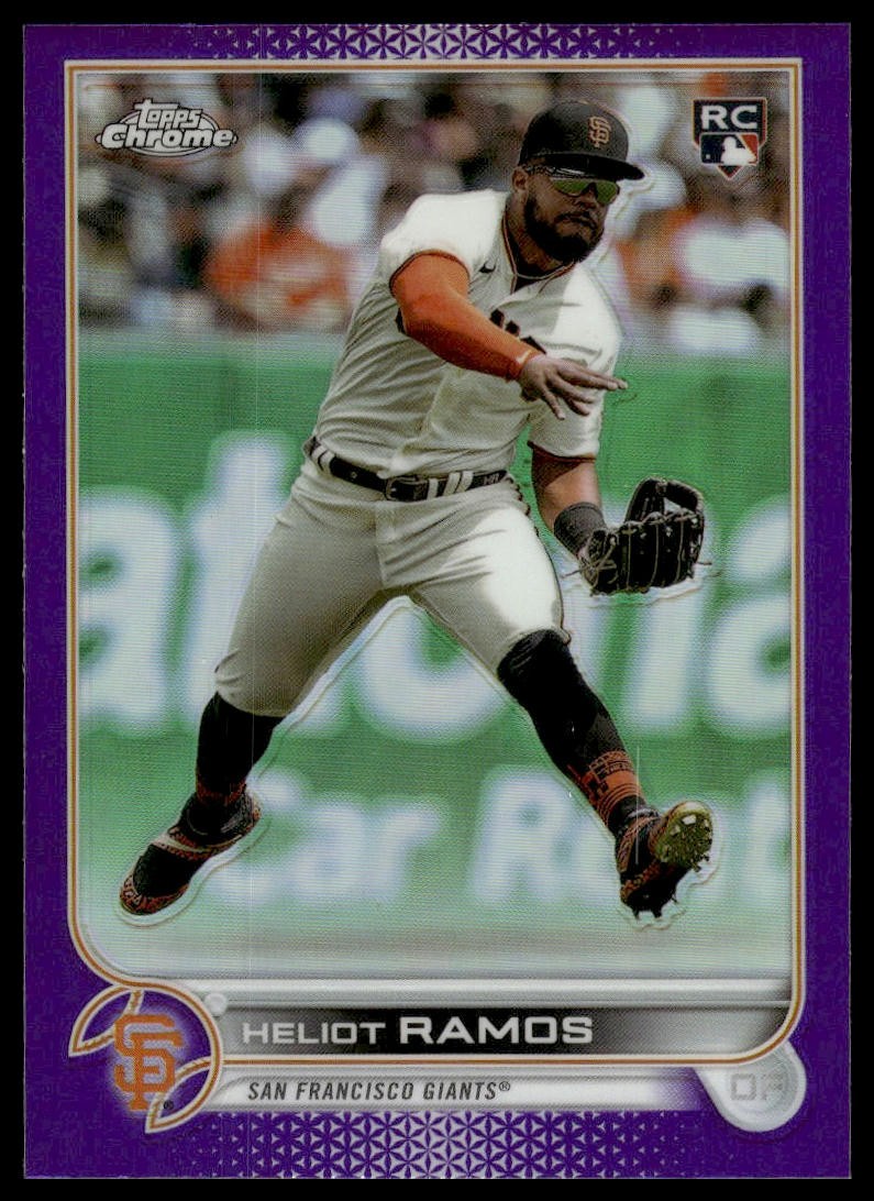 2022 Topps Chrome Update #USC194 Heliot Ramos Purple Refractor  Giants NM+