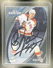 2002-03 In The Game Signature Series Sandis Ozolinsh Silver Auto