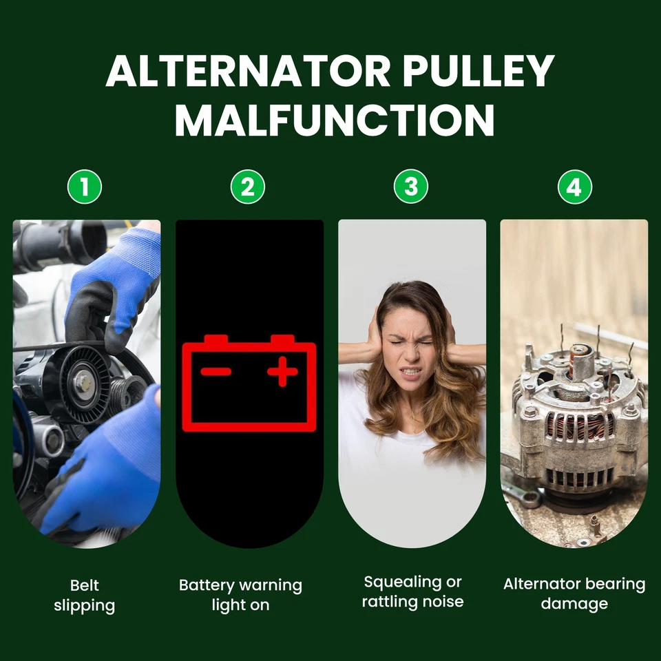 Разделительный шкив подходит для Chrysler Dodge Caravan Toyota Celica Corolla Matrix Scion - Изображение 3 из 4