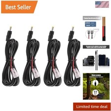 4 Pcs Trail Camera Power Cord, 4.0X1.7Mm DC External Power Cable Compatible with
