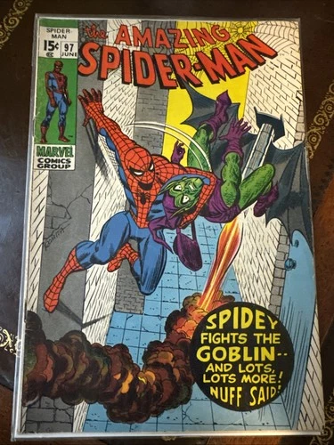 Amazing Spider-Man 97 - 1971 Marvel Comics  Green Goblin Gwen Stacy VG/F