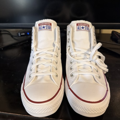 #ad Converse Chuck Taylor All Star Mid Madison Shoes 563511F White Womens Size 9.5 $48.00