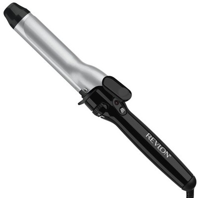 Iron 1-1/4 in Triple Ceramic Revlon Perfect Heat Silver Black Curling Led Silky
