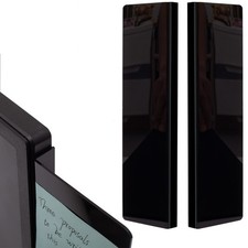2 Pack Black Computer Monitor Memo Board for No Edge Monitors,Monitor Sticky ...