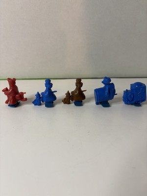 VTG Rare 1970s LOT(5) Ralston-Grins Smiles Giggles & Laughs cereal Ramp Walkers