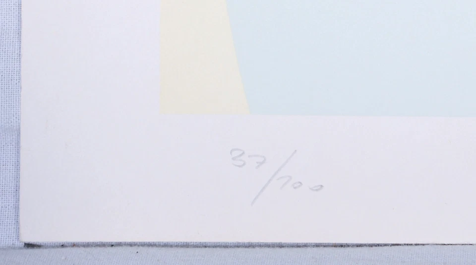 Aen t. Sauerborn: Serigrafie handsigniert, nummeriert 37/100 - Bild 4 von 4