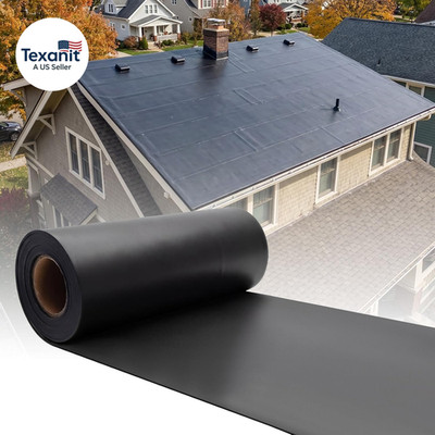 30 Ft X 20 Inches Epdm Rubber Roofing Membrane 27.5 Mil, Waterproof Epdm Rubber 