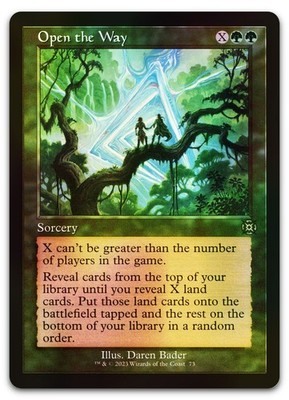 Open the Way (Retro Frame) #73 (Foil) (NM) March of the Machine MAT Magic MTG