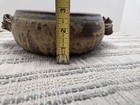 Unique Handmade Studio Art Pottery Handled Dish Bowl Green/blue,  Signed 6.75” c — photo 5