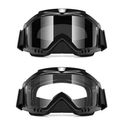 2 Pack Motorcycle Goggles Dirt Bike ATV Riding UV Protection AntiFog MX