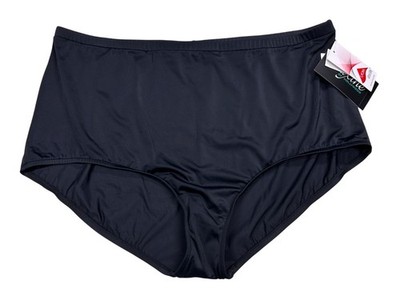 Maxine Black Swim Bottoms Womens Plus Size Full Coverage Brief Tummy Control NWT