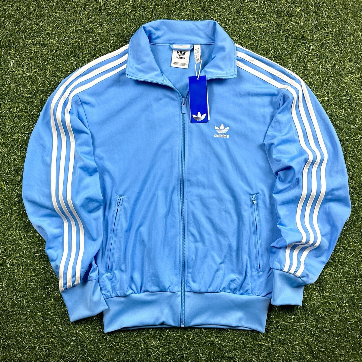 New! Adidas Firebird Track Jacket Men's Sz. S Blue Burst Trefoil