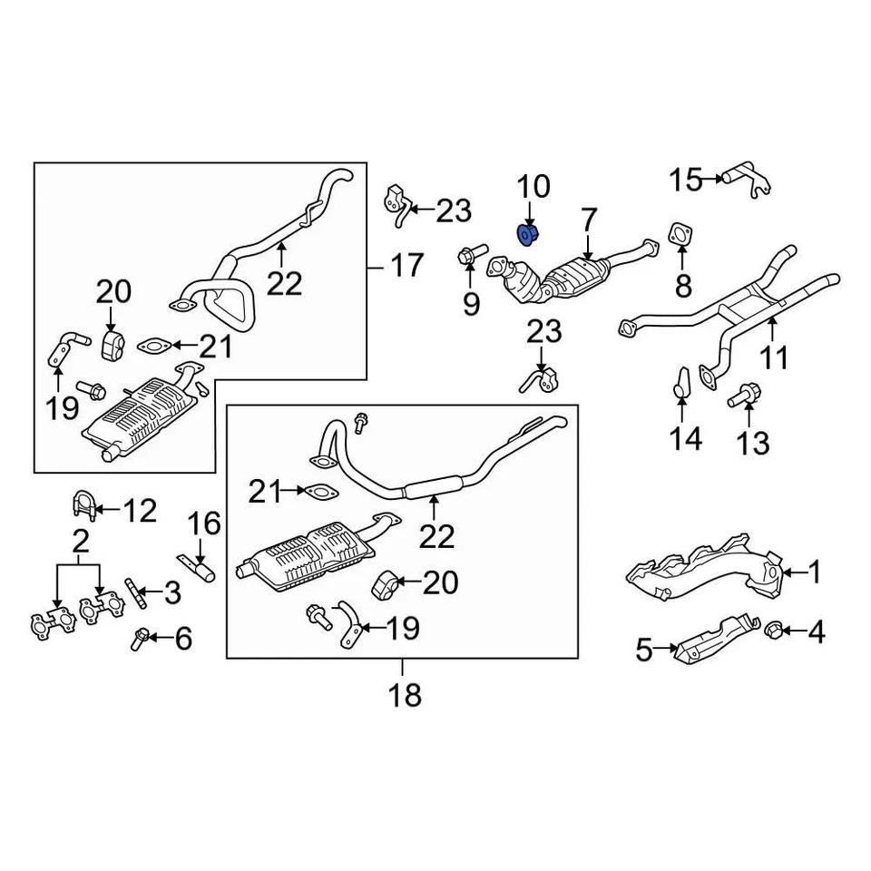 For Ford F-150 2024 Ford W705443S900 Catalytic Converter Nut Foto 2 de 4