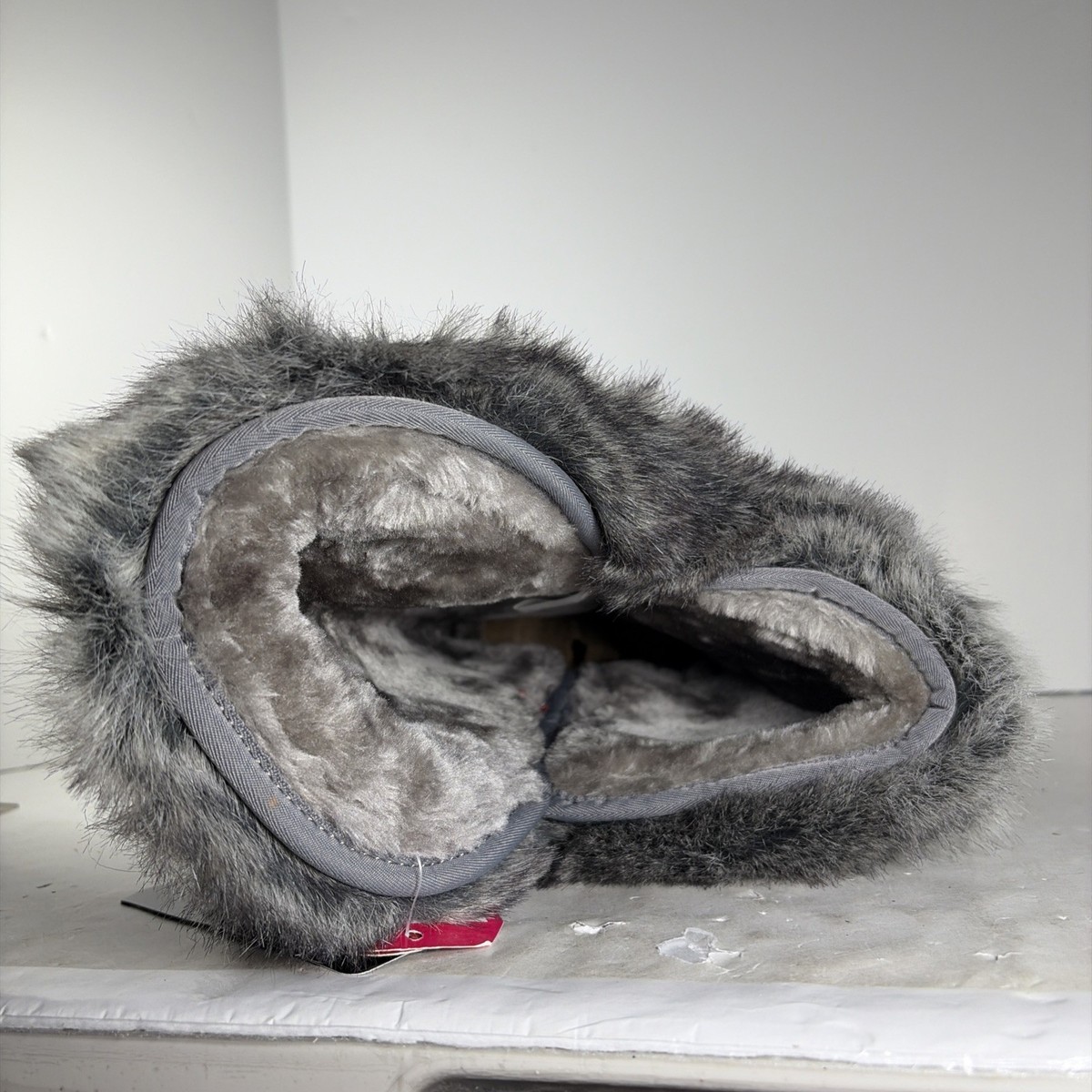 Size 11 NFL Seattle Seahawks Faux Fur Gray Synthetic Suede  display picture 3