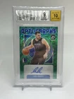 2024 Optic Luka Doncic Green International Prizm Auto 15/15 BGS 9, Auto 10