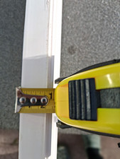White UPVC Add-on Window Frame EXTENSION PACKER HEAD.