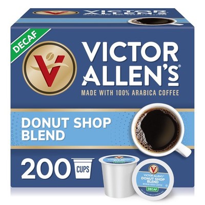 Decaf Donut Blend, Medium Roast, 200 Count, Single Serve Coffee Pods for Keur...