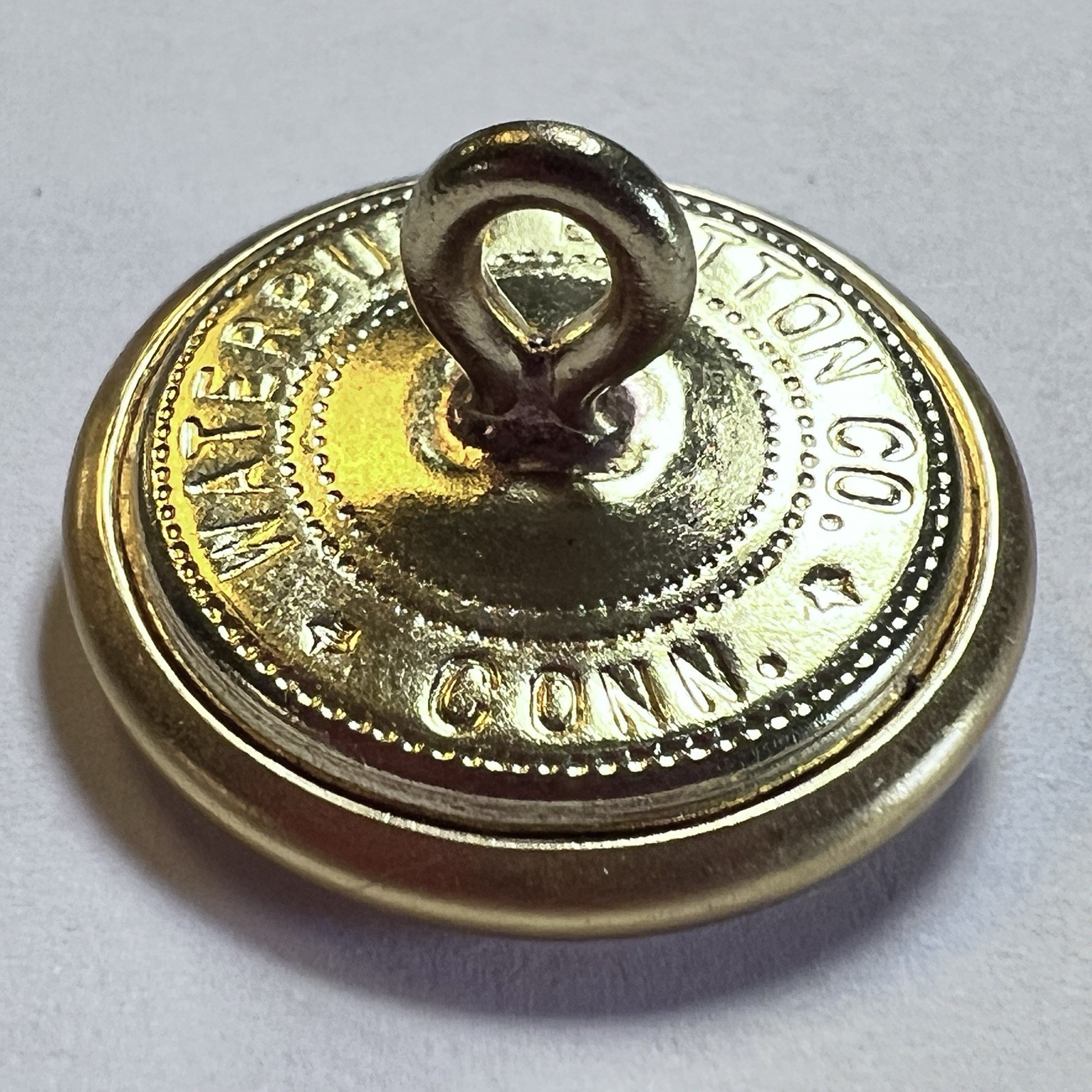 1912 Gilt Coat Button U S Army Engineer Officer Waterbury Button Co ...