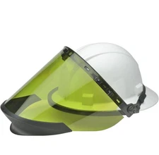 New DeltaPlus Hard Hat & Visor Flash Set Face & Head Protection Safety Eyewear