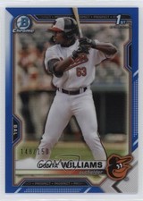 2021 Bowman Draft Chrome Blue Refractor 148/150 Donta' Williams #BDC-90 tj1