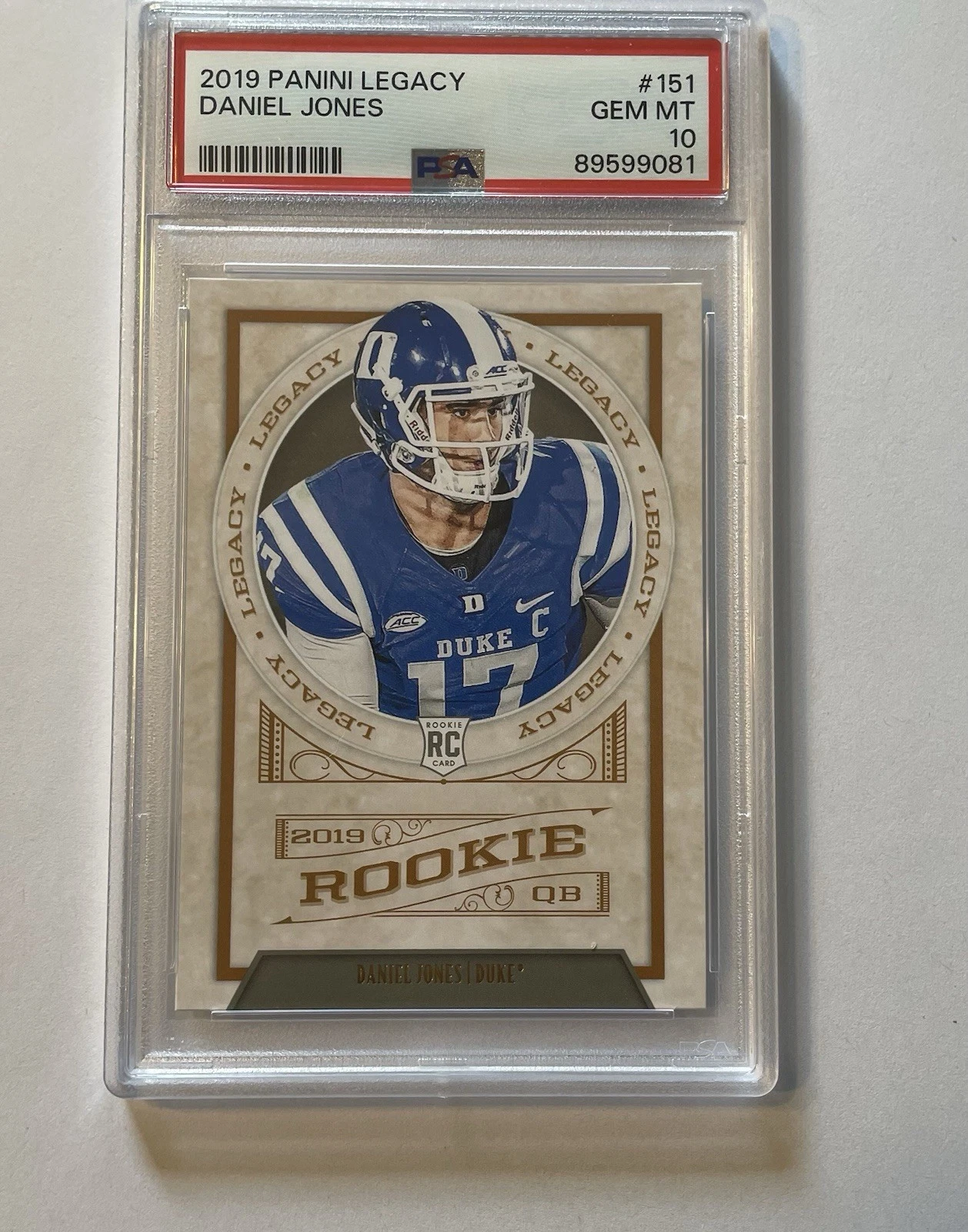 Daniel Jones trading card