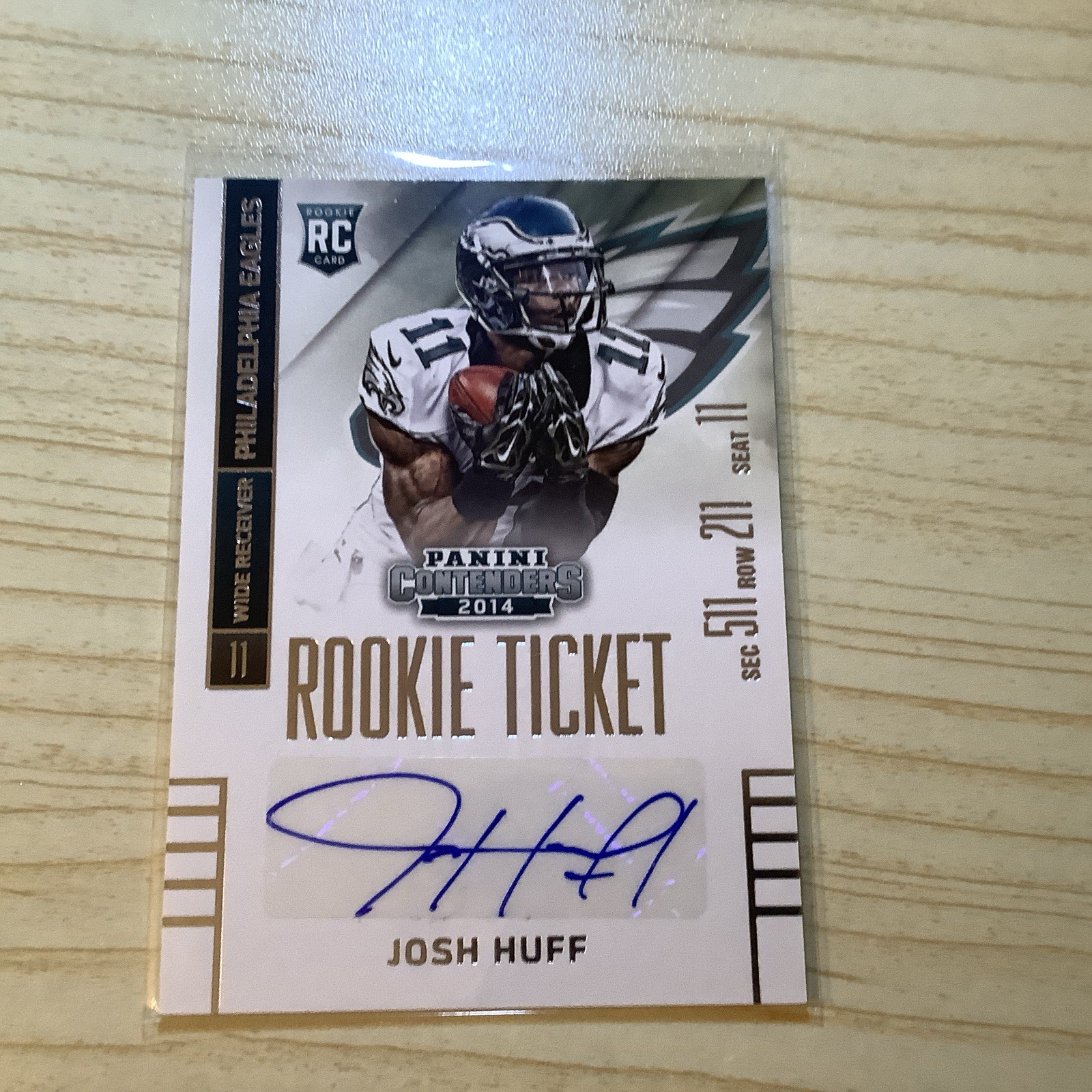 Josh Huff Panini Contenders #145 Autograph