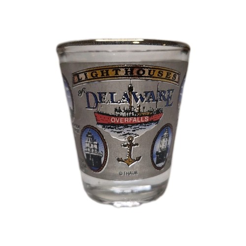 Delaware Lighthouses Shot Glass Souvenir Made in USA