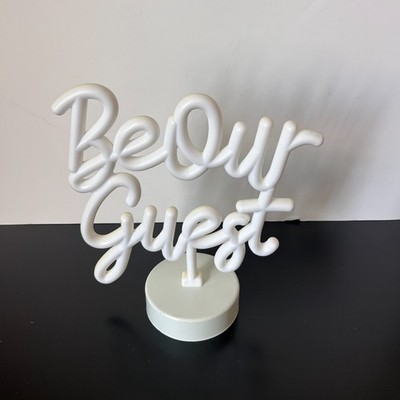 Disney Princess x Pop Sugar Beauty & the Beast Neon Light Be Our Guest Blue