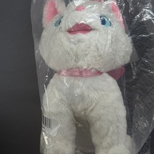Disney The Aristocats Marie White Cat Plush Stuffed Animal w/ Pink Bow