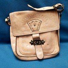 Patrica Nash Tan Tooled Leather Western Style Crossbody Bag Purse